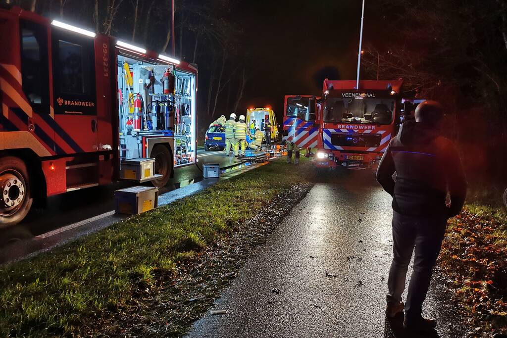 Gewonde bij ernstig ongeval met meerdere voertuigen