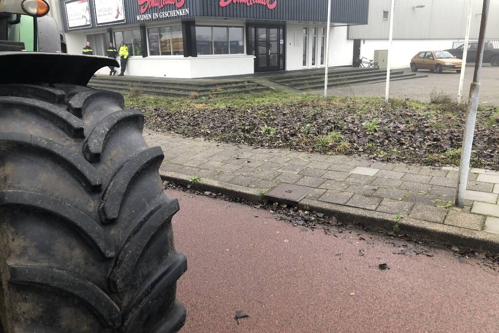 Boerenprotest bij distributiecentrum Albert Heijn