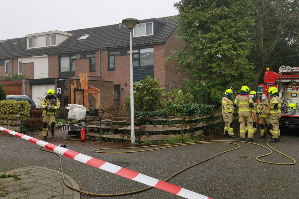 Gasleiding kapot bij werk aan tuin