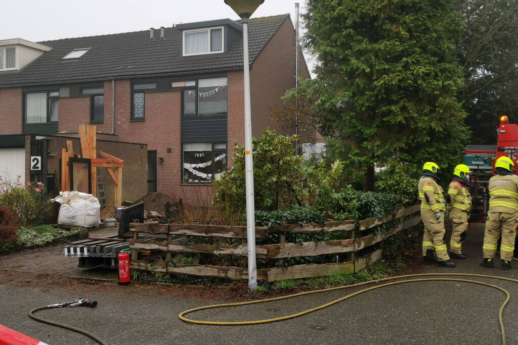 Gasleiding kapot bij werk aan tuin