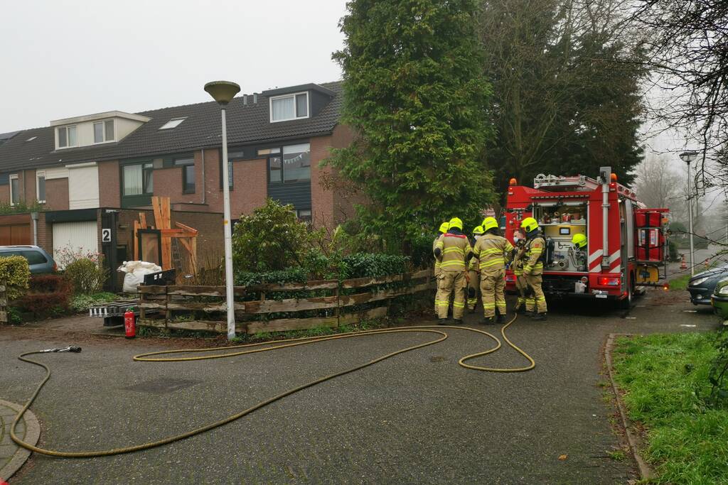 Gasleiding kapot bij werk aan tuin