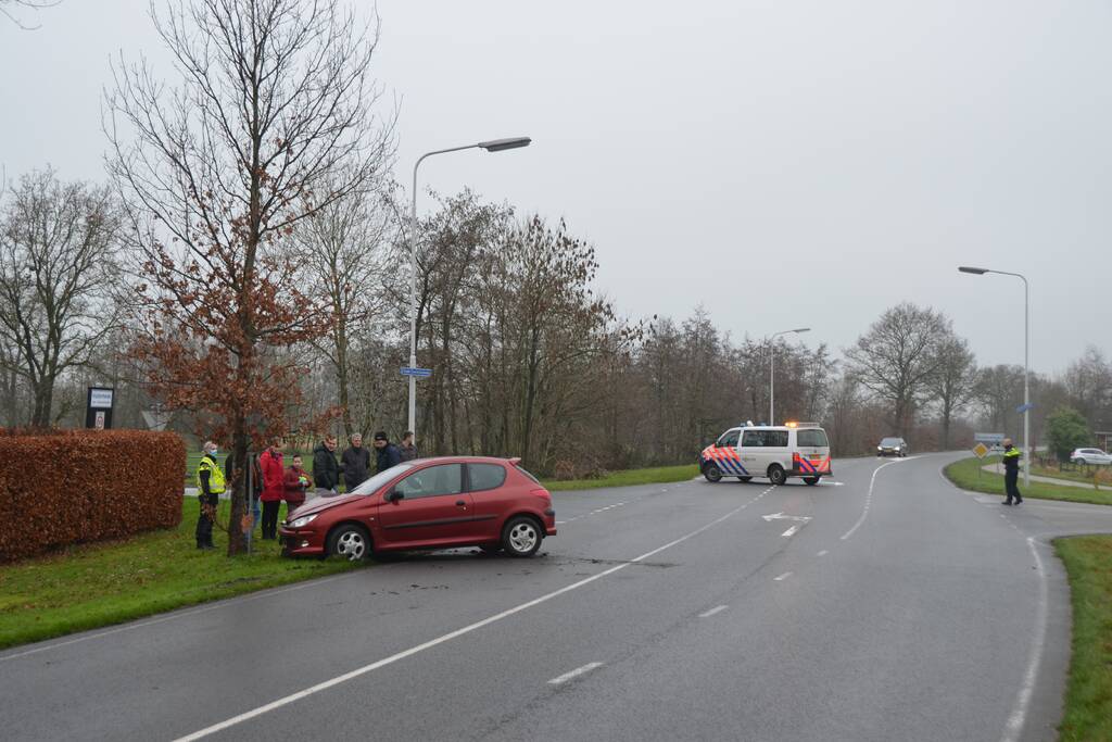 Auto in de kreukels na eenzijdig ongeval