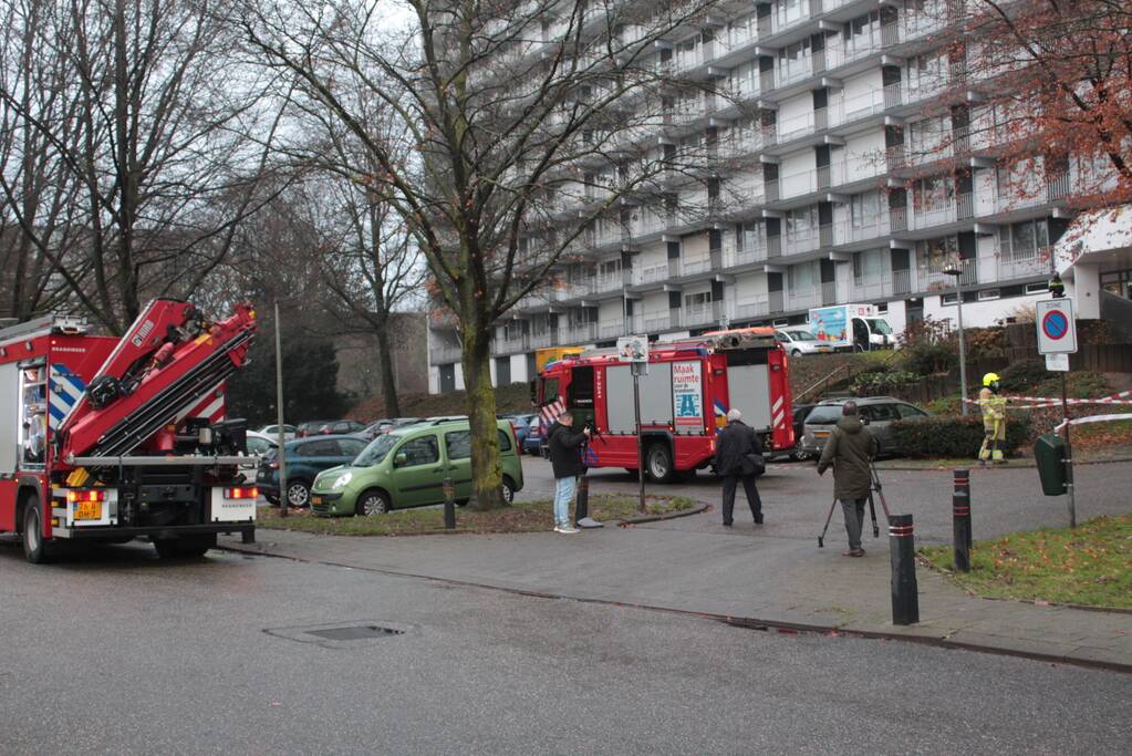Hulpdiensten massaal ingezet voor flat