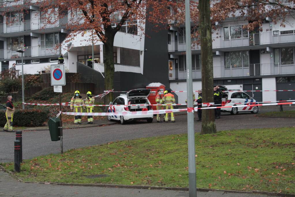 Hulpdiensten massaal ingezet voor flat
