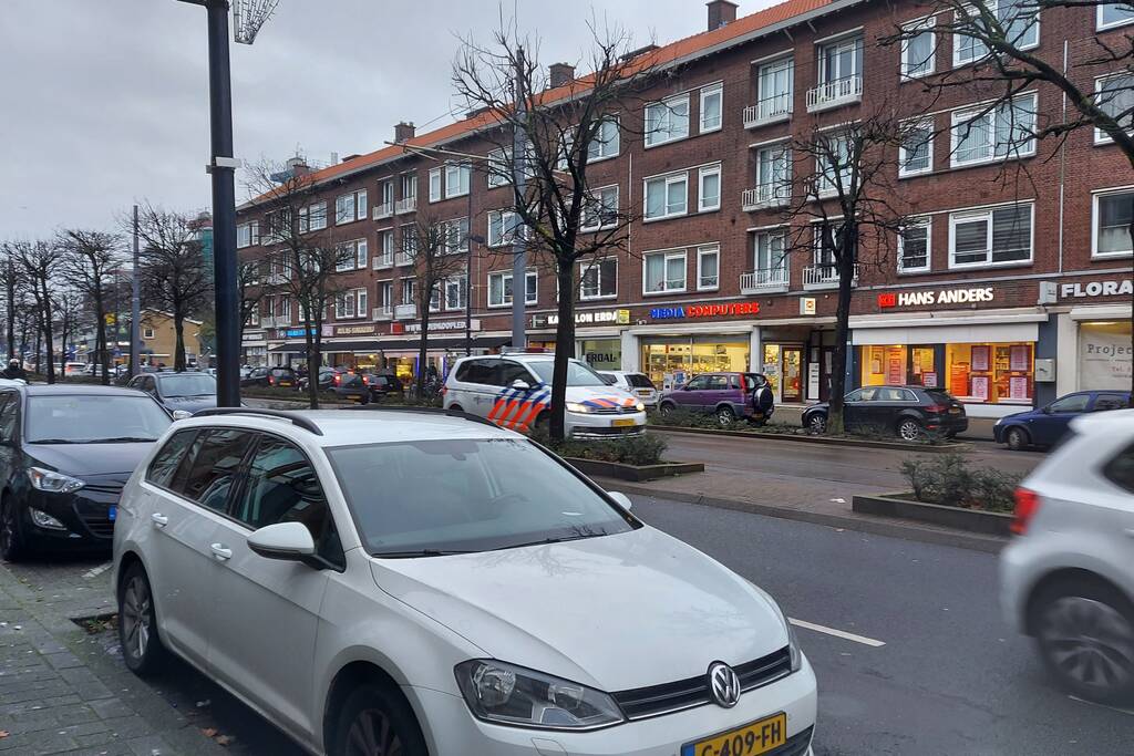 Politie aanwezig door overval op Wibra