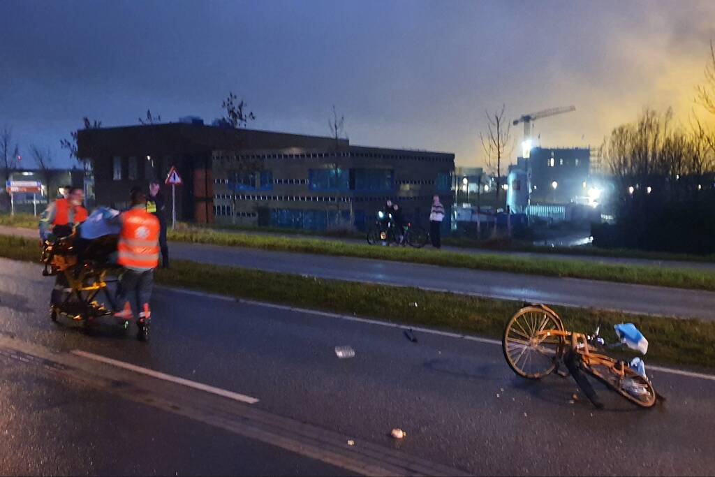 Fietser gewond bij aanrijding met auto