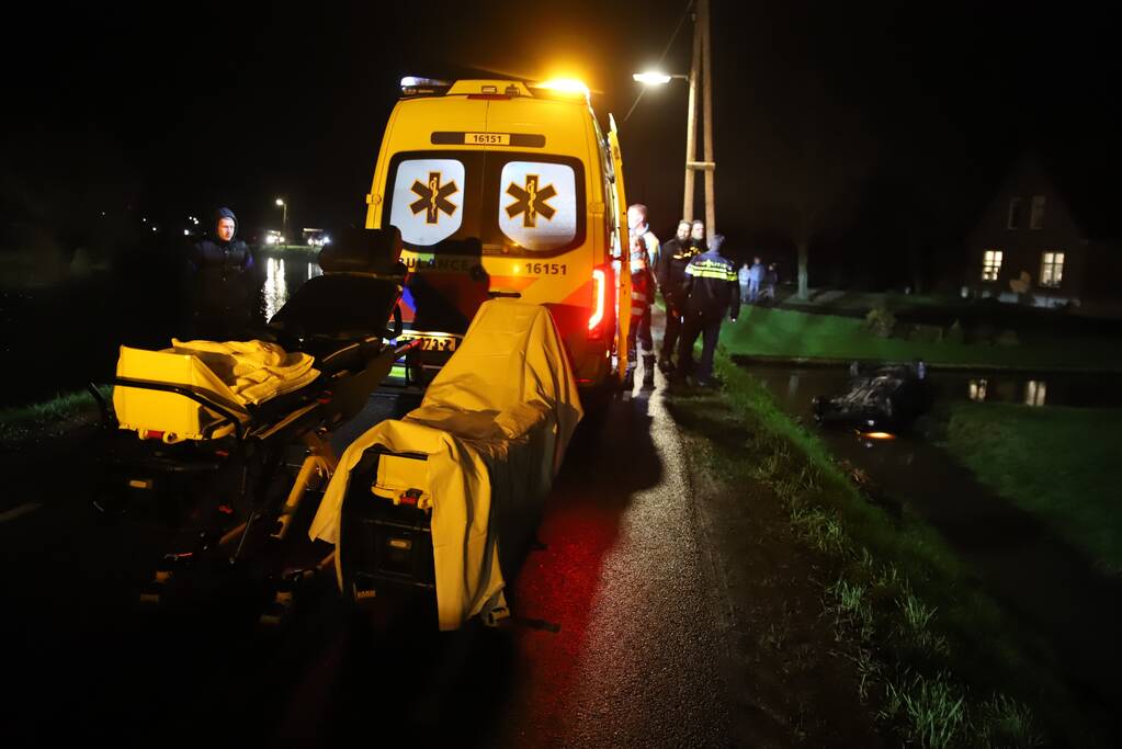 Auto te water geraakt