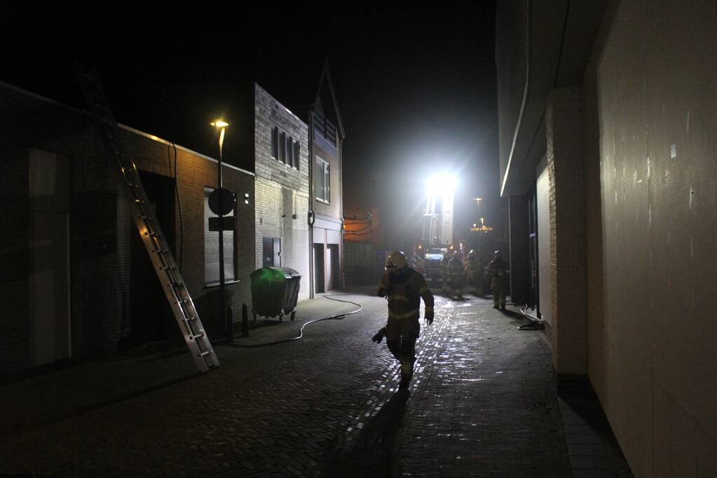 Brand bovenverdieping eetcafe Jansen en Jansen