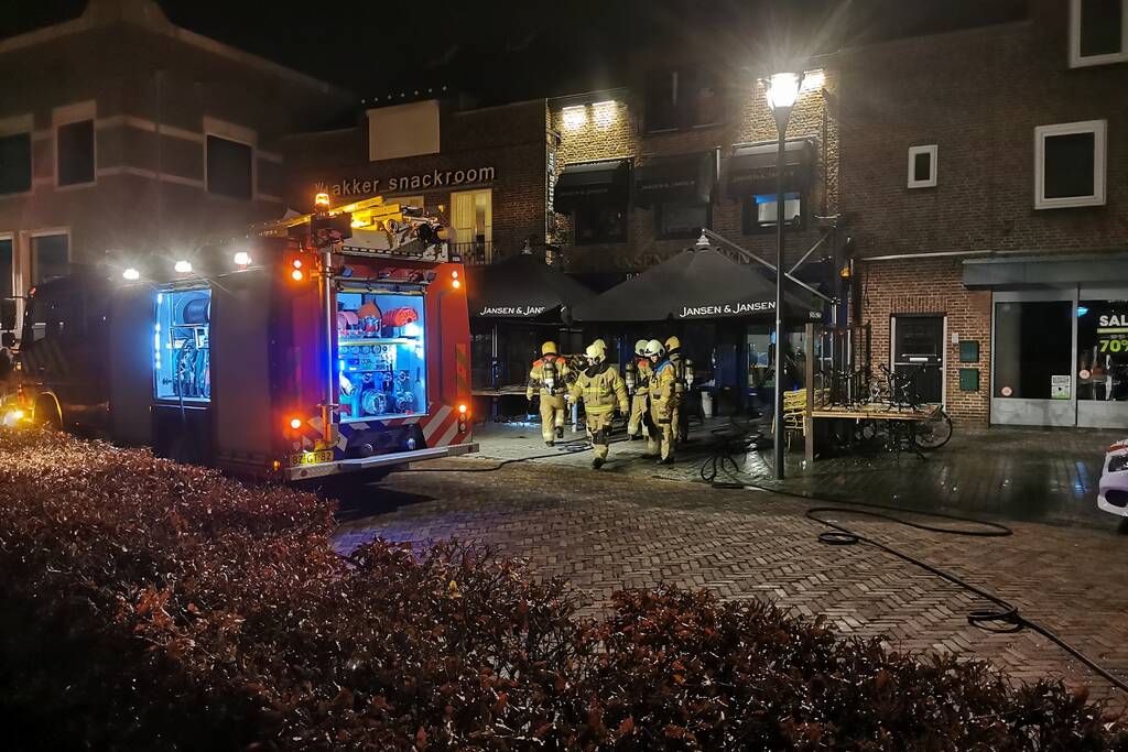 Brand bovenverdieping eetcafe Jansen en Jansen