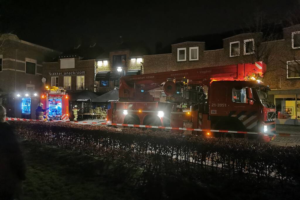 Brand bovenverdieping eetcafe Jansen en Jansen