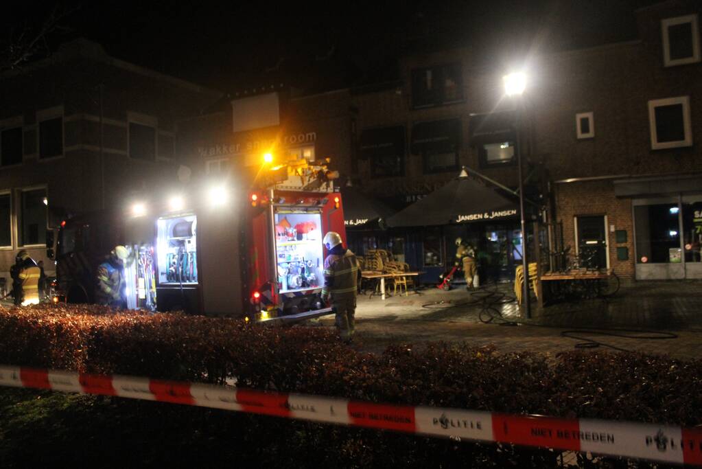 Brand bovenverdieping eetcafe Jansen en Jansen