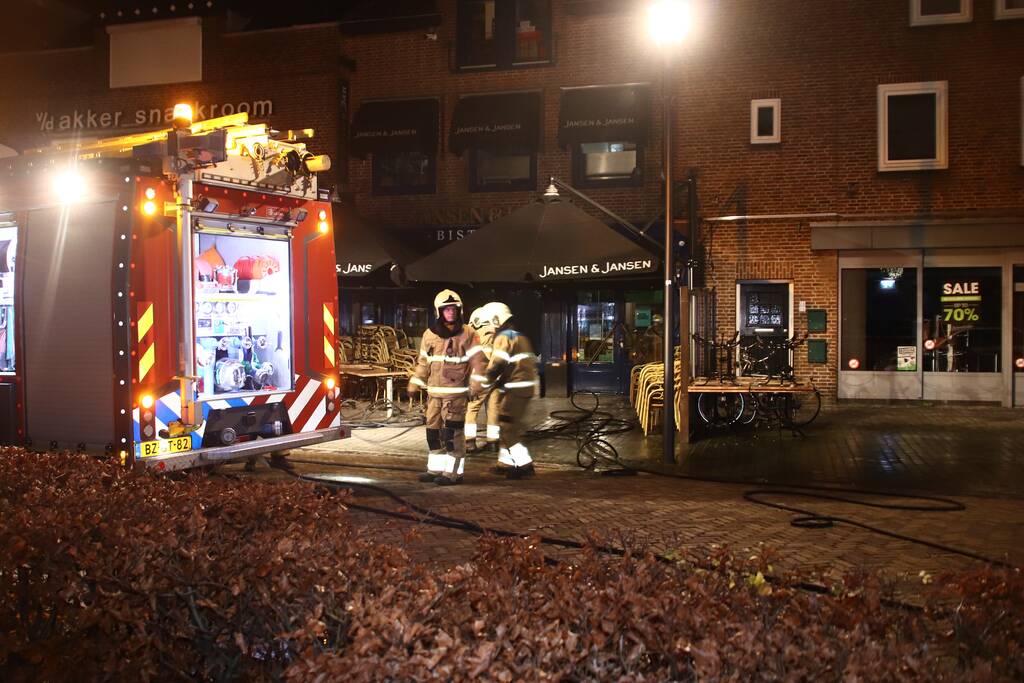 Brand bovenverdieping eetcafe Jansen en Jansen