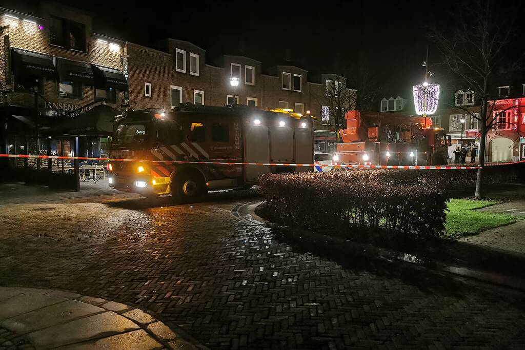 Brand bovenverdieping eetcafe Jansen en Jansen