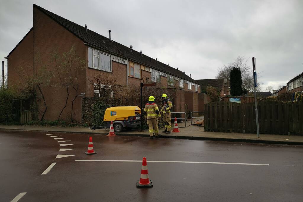 Gasleiding geraakt bij aanleg glasvezelkabel