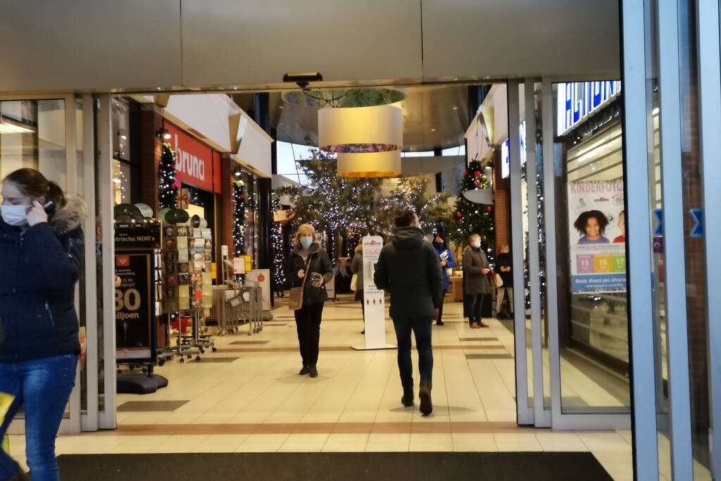 Grote drukte in winkelstraten