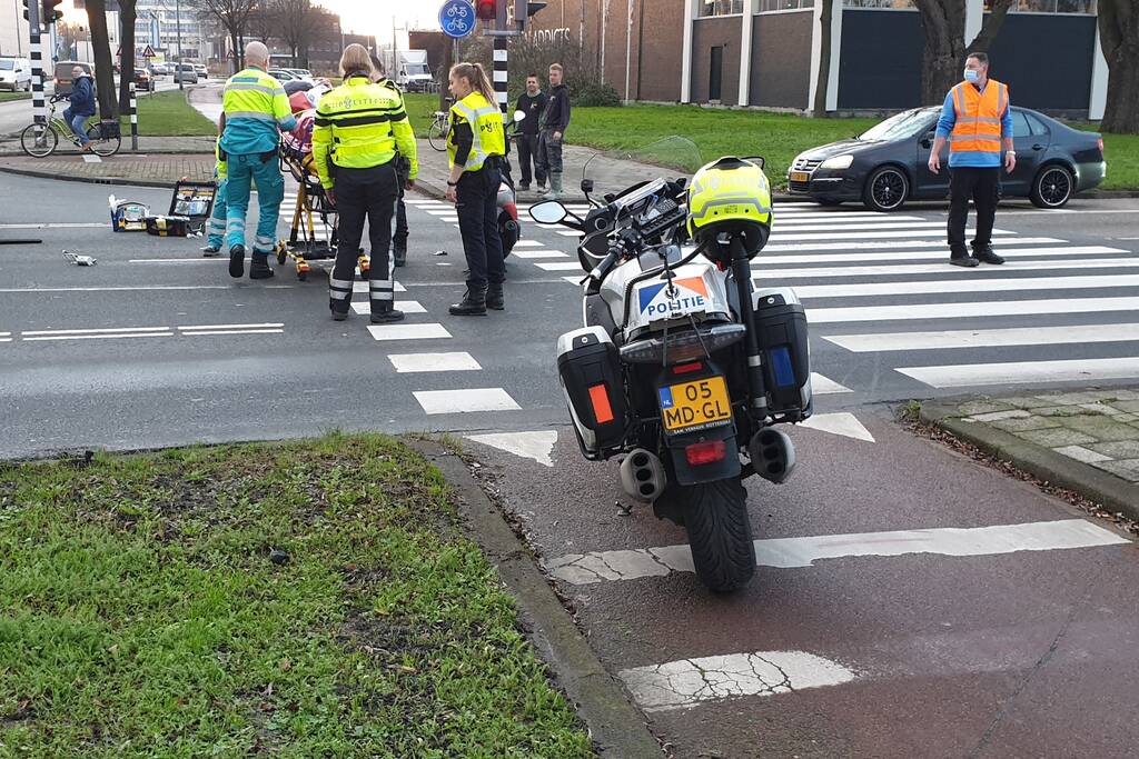 Scooterrijder gewond na ongeval