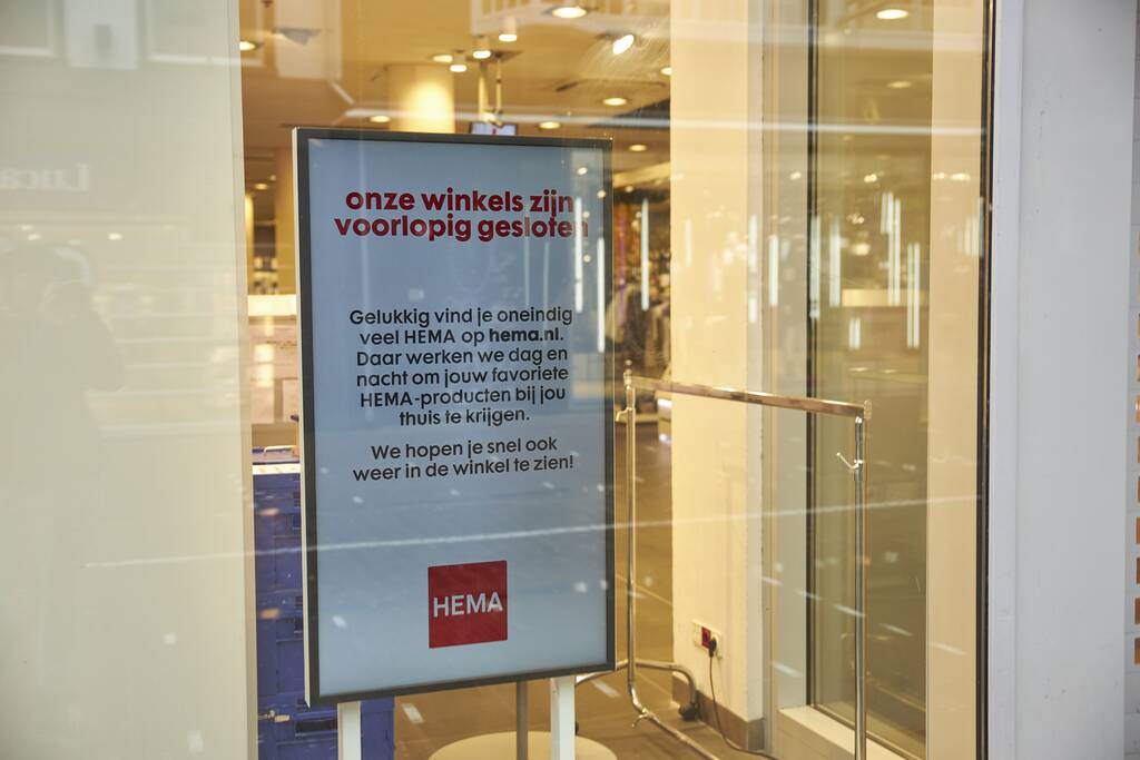 Hema-winkels voorlopig gesloten