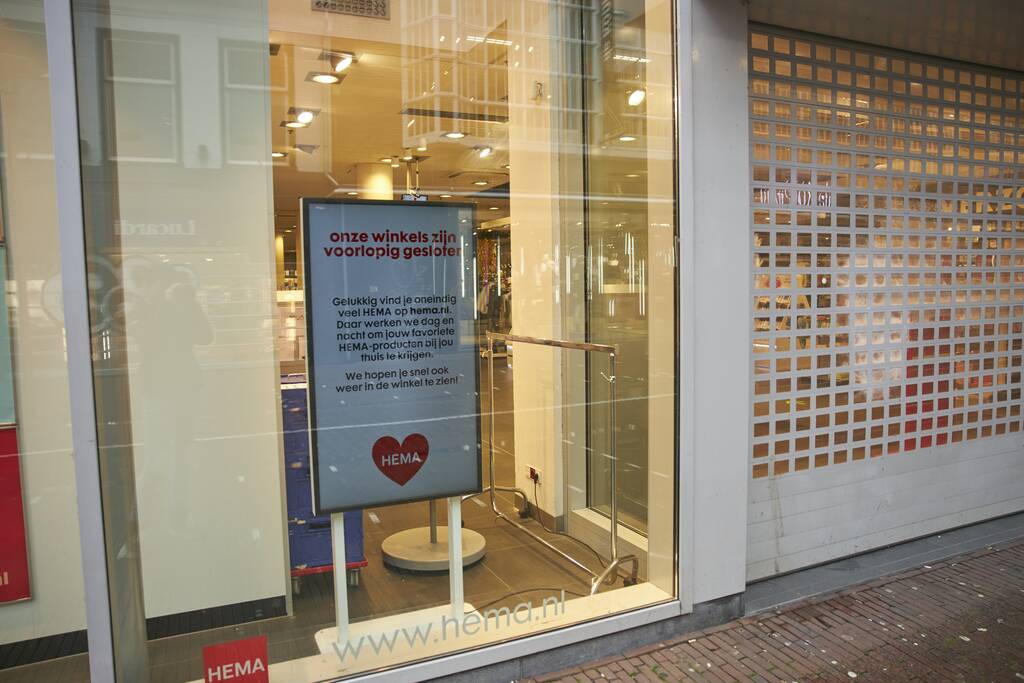 Hema-winkels voorlopig gesloten