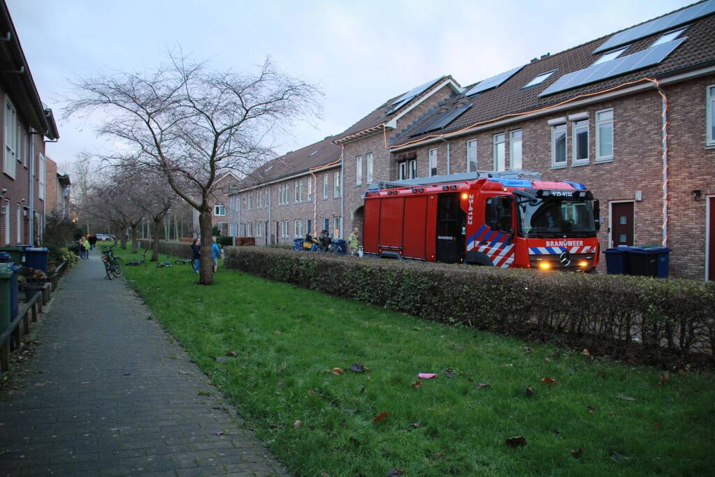 Wasdroger in brand in woning