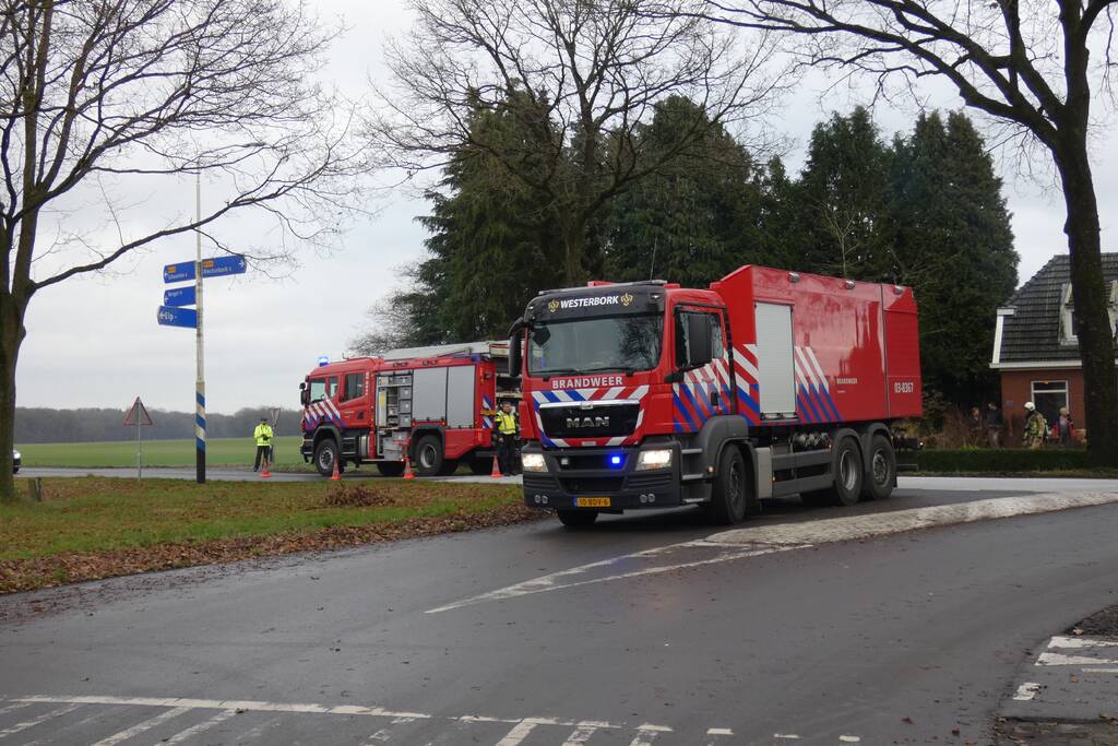Flinke schoorsteenbrand bij woning