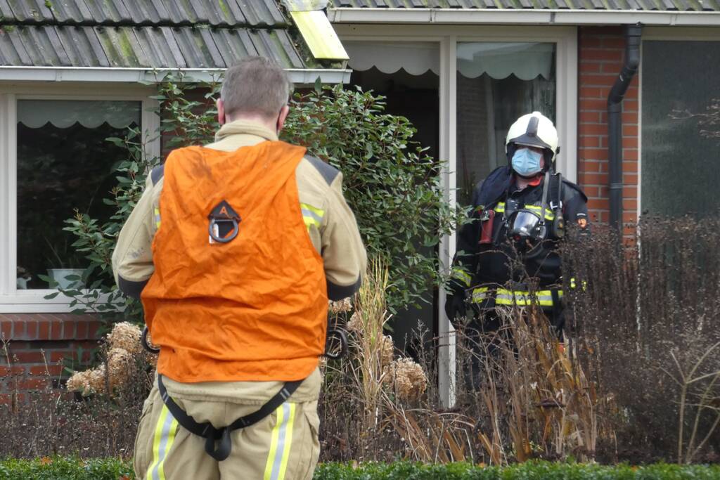 Flinke schoorsteenbrand bij woning