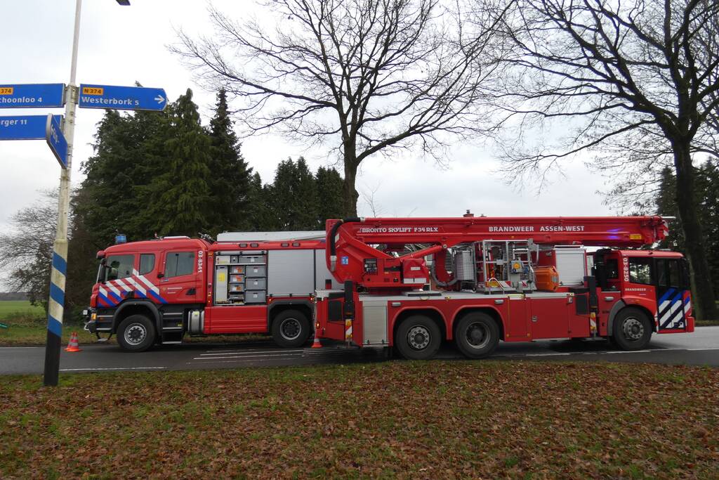 Flinke schoorsteenbrand bij woning