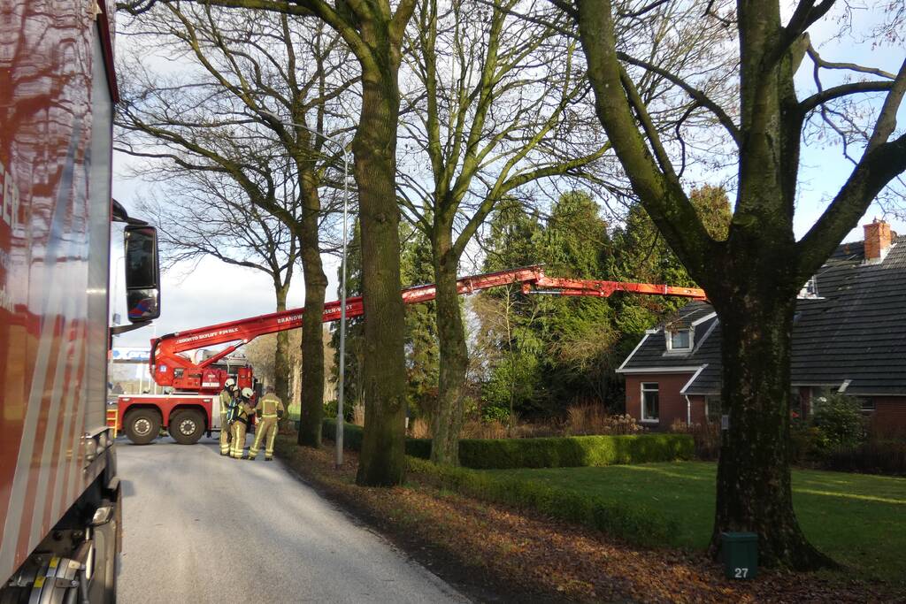 Flinke schoorsteenbrand bij woning