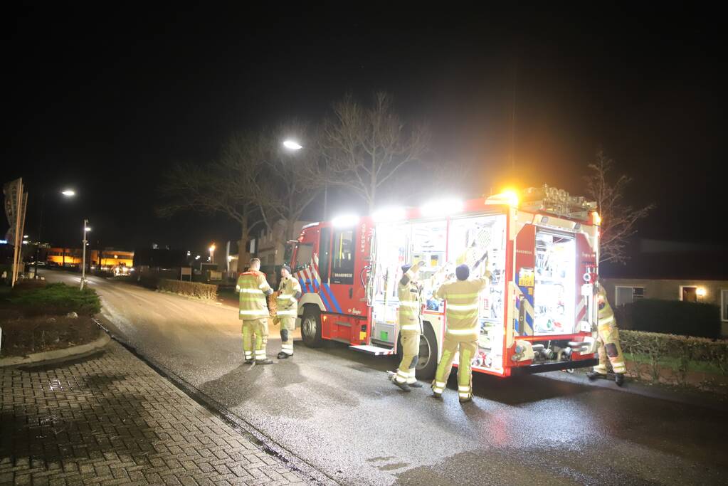 Flinke brand op zolder van woning