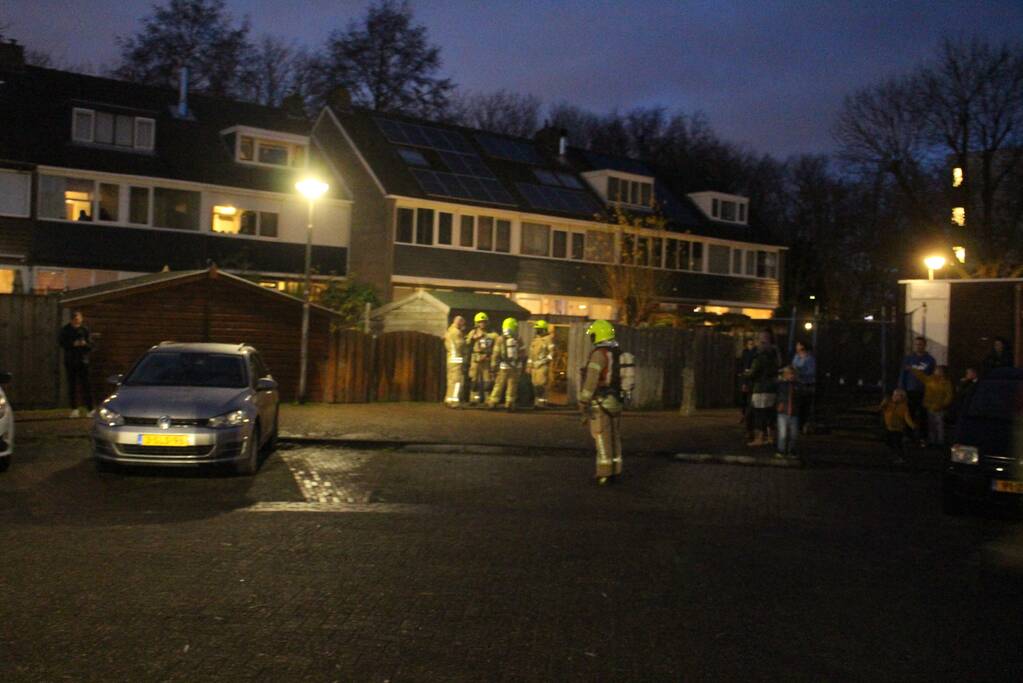 Veel bekijks bij brand in schoorsteen