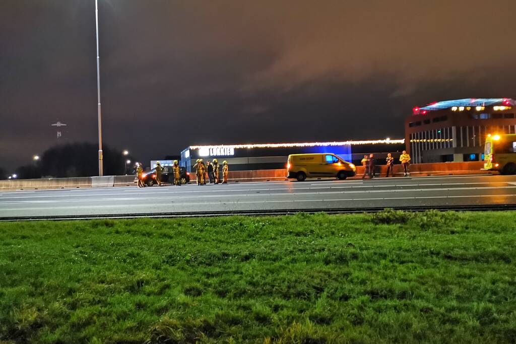 Rijbanen afgesloten na ongeval