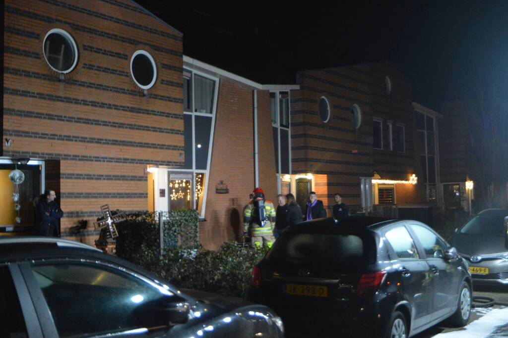 Brand in keuken van woning