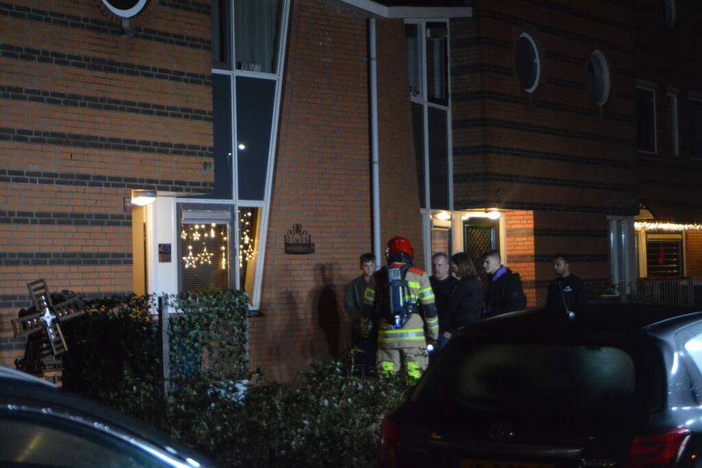 Brand in keuken van woning