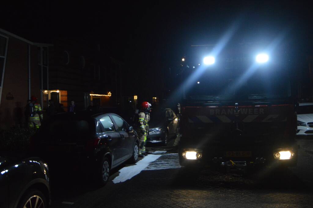 Brand in keuken van woning