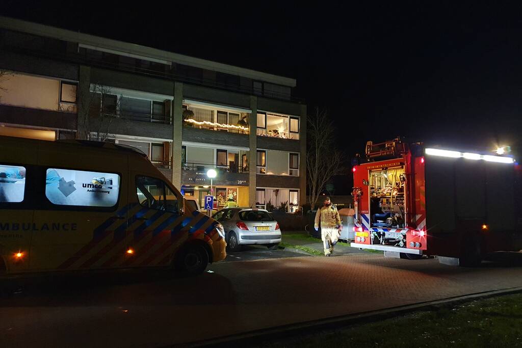 Persoon gewond bij brand in aanleunwoning