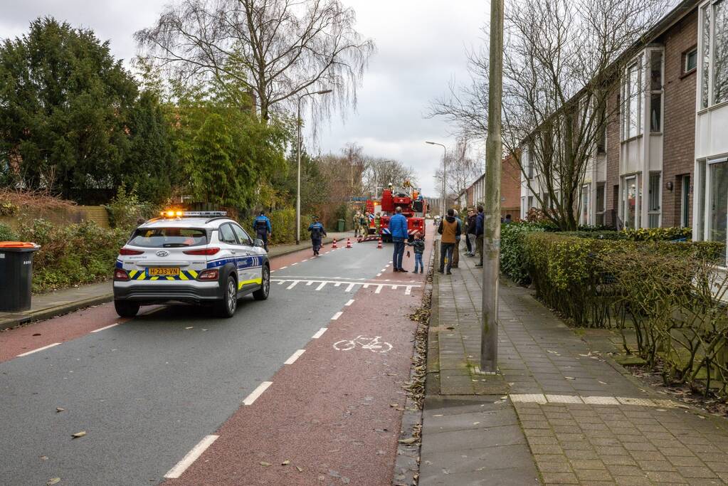 Veel bekijks bij schoorsteenbrand
