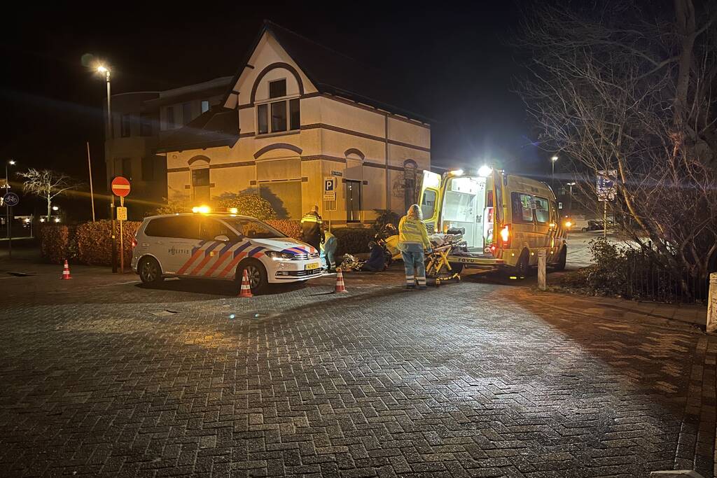 Voetganger met hond aangereden