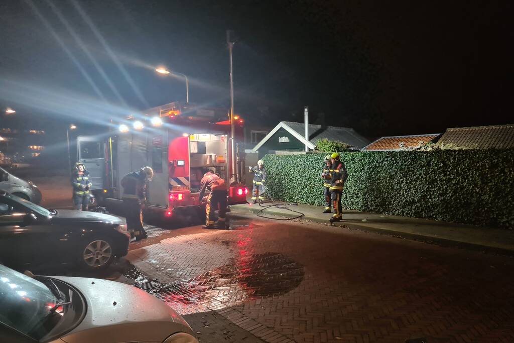 Brand in tuinhuis snel geblust