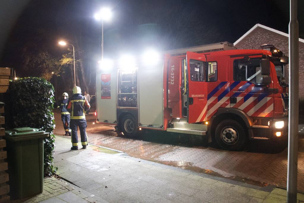 Brand in tuinhuis snel geblust