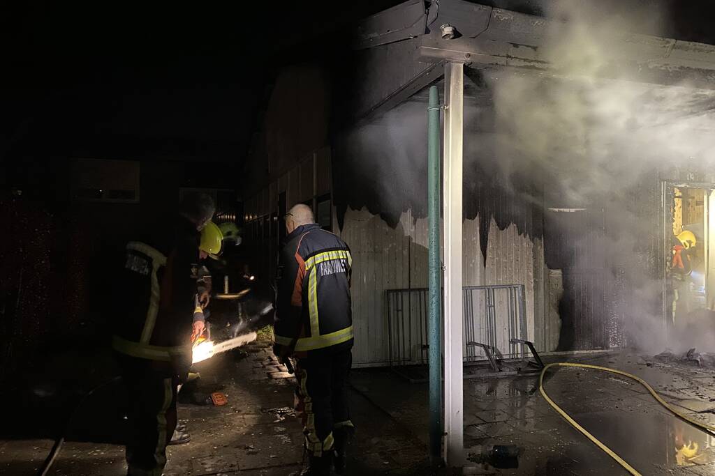 Schuur verwoest door brand