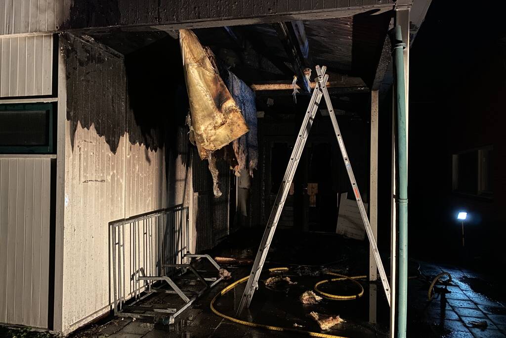 Schuur verwoest door brand