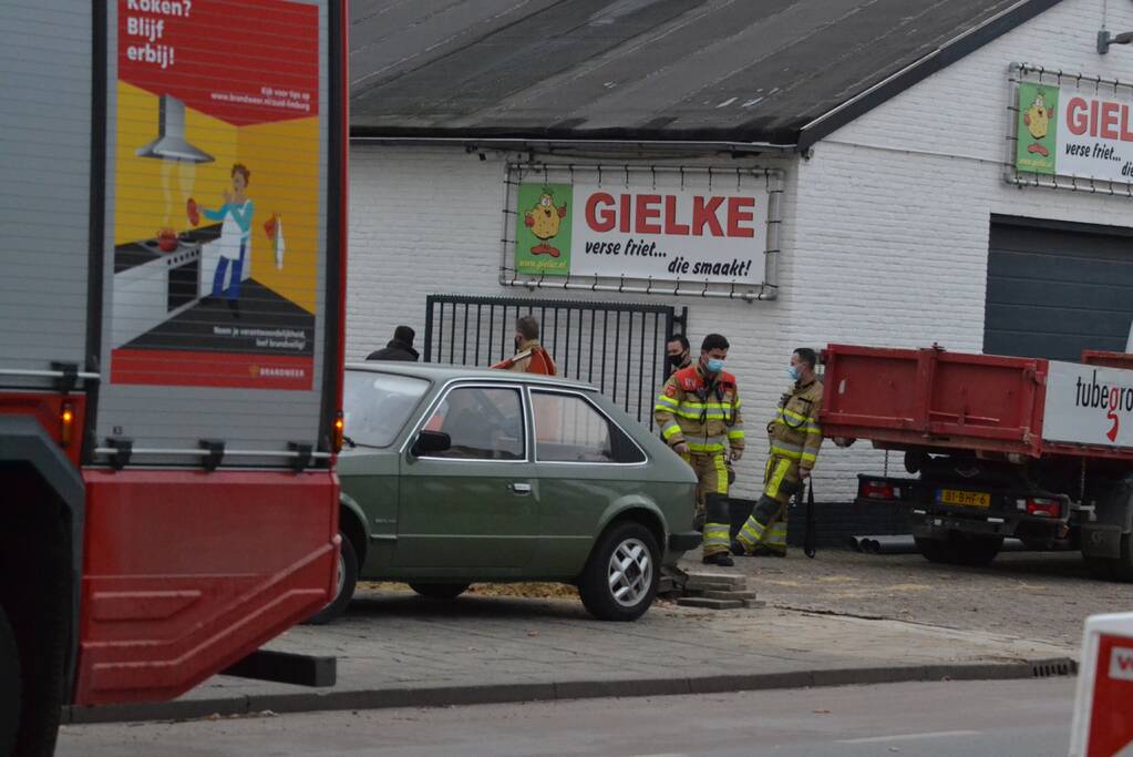 Gasleiding geraakt bij graafwerkzaamheden