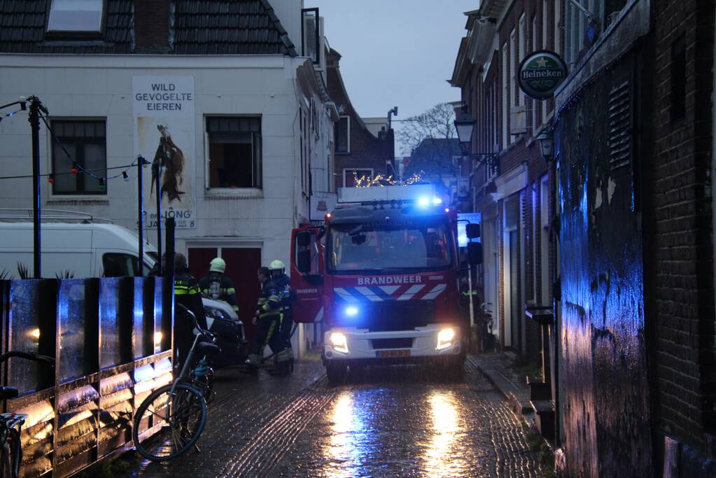 Keukenbrand in het centrum