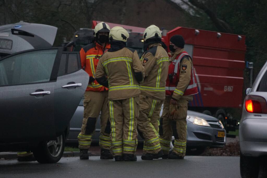 Brand in auto snel geblust