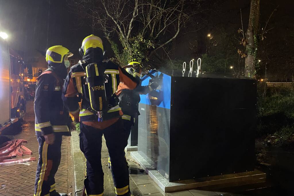 Containerbrand snel geblust