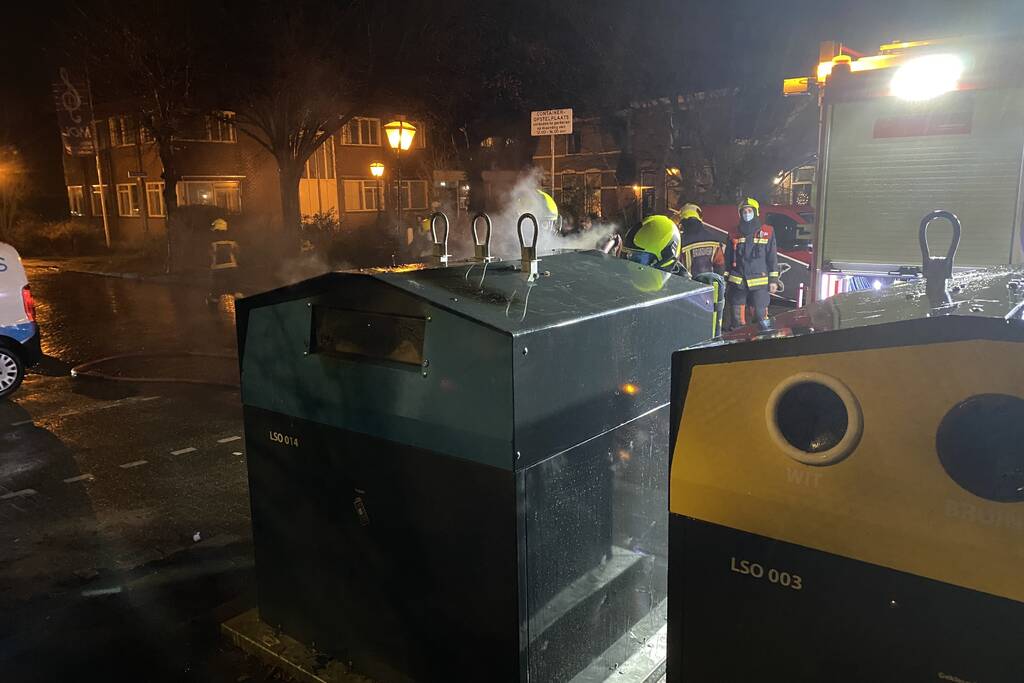 Containerbrand snel geblust