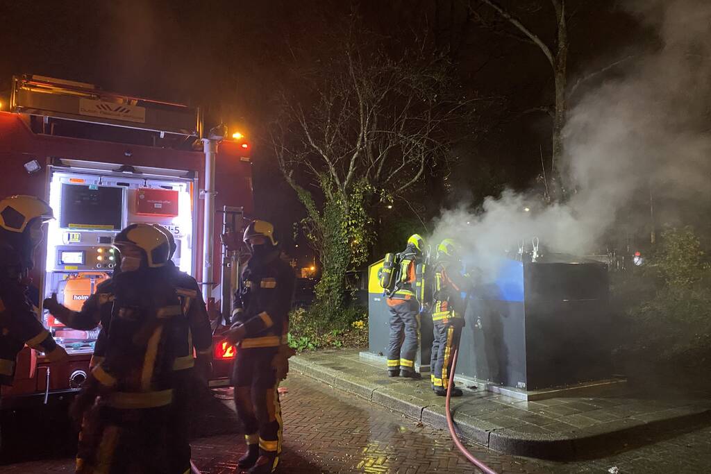 Containerbrand snel geblust