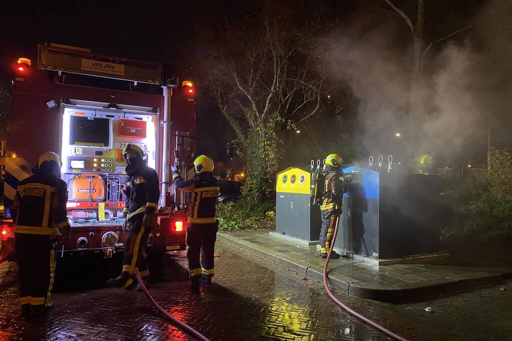 Containerbrand snel geblust