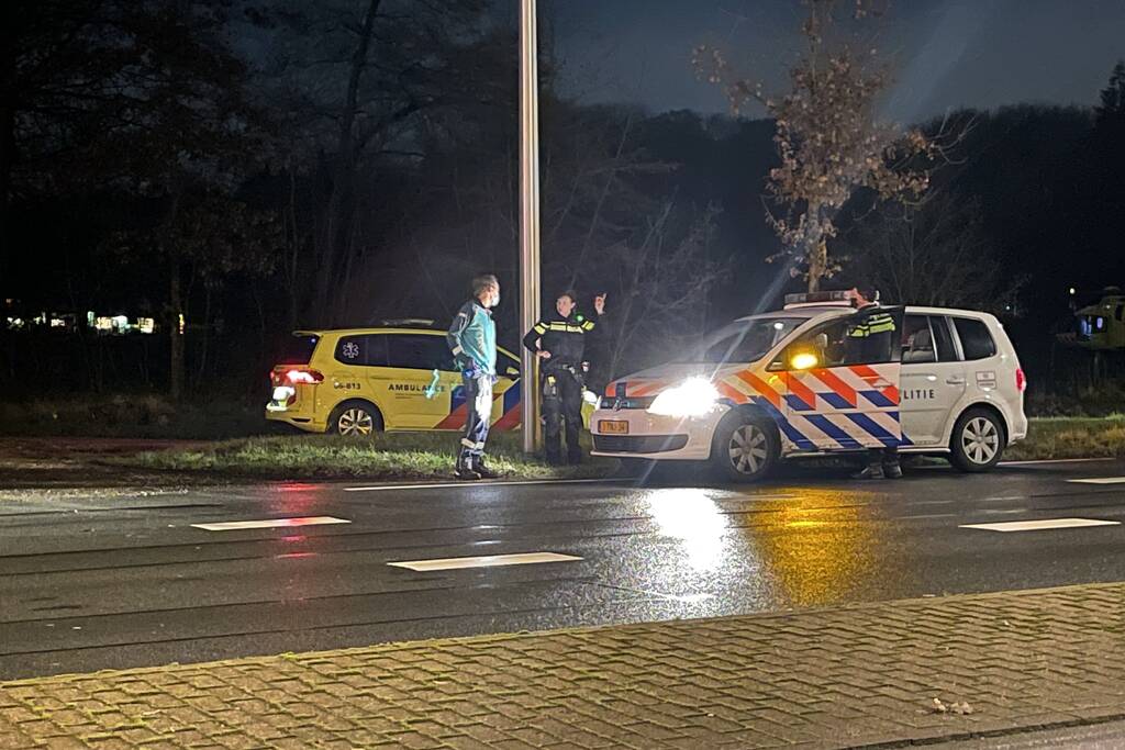 Traumahelikopter geland voor rendez vous