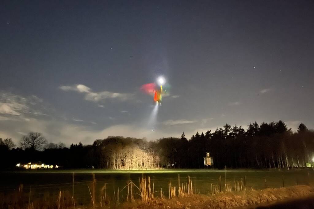 Traumahelikopter geland voor rendez vous