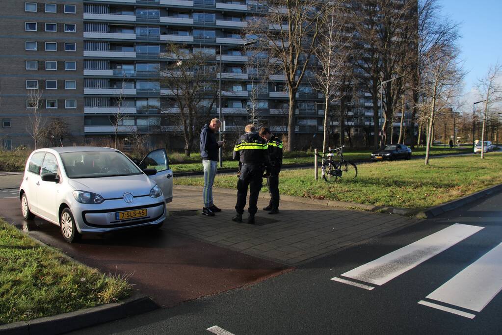 Fietser gewond bij aanrijding met auto